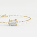 Emerald Diamond Luminous Link Chain Bracelet