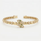 Premium Round Diamond Snake Shape Fashion Bracelet