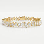 Multi-Shape Diamond Fashion Bracelet