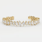 Multi-Shape Diamond Fashion Bracelet