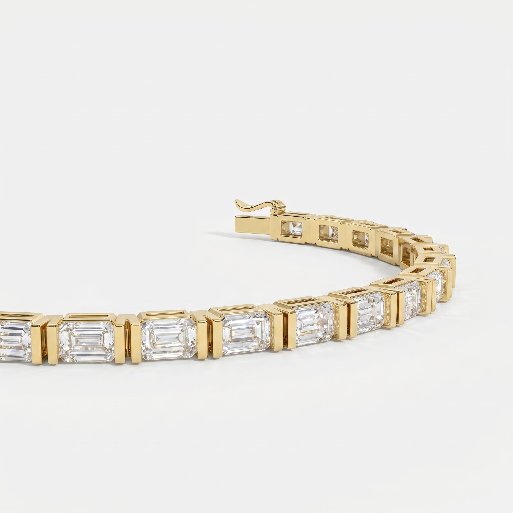 Emerald Cut Diamond Fashion Bracelet