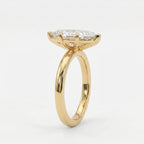 Dutch Marquise Cut Lab Diamond Solitaire Engagement Ring