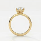 Marquise-cut solitaire engagement ring