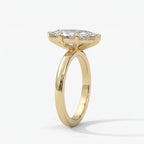 Marquise-cut solitaire engagement ring