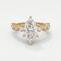 Dutch Marquise Cut Lab Grown Diamond Engagement Ring