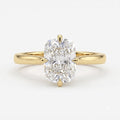 Modern Elongated Long Cushion Diamond Hidden Halo Ring