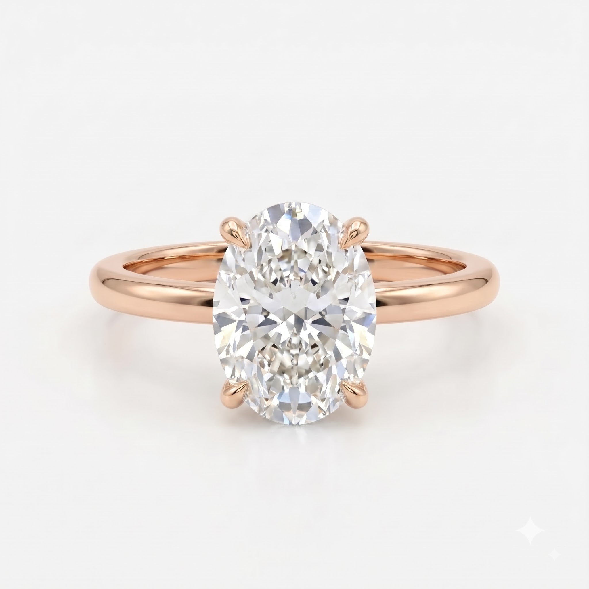 Modern Heirloom Oval Diamond Solitaire Engagement Ring