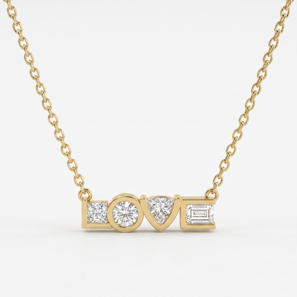Timeless Elegance Love Diamond Pendant Necklace