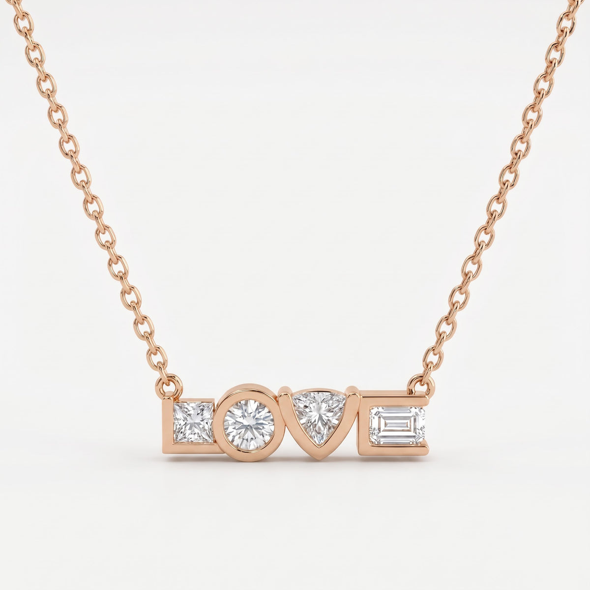 Timeless Elegance Love Diamond Pendant Necklace