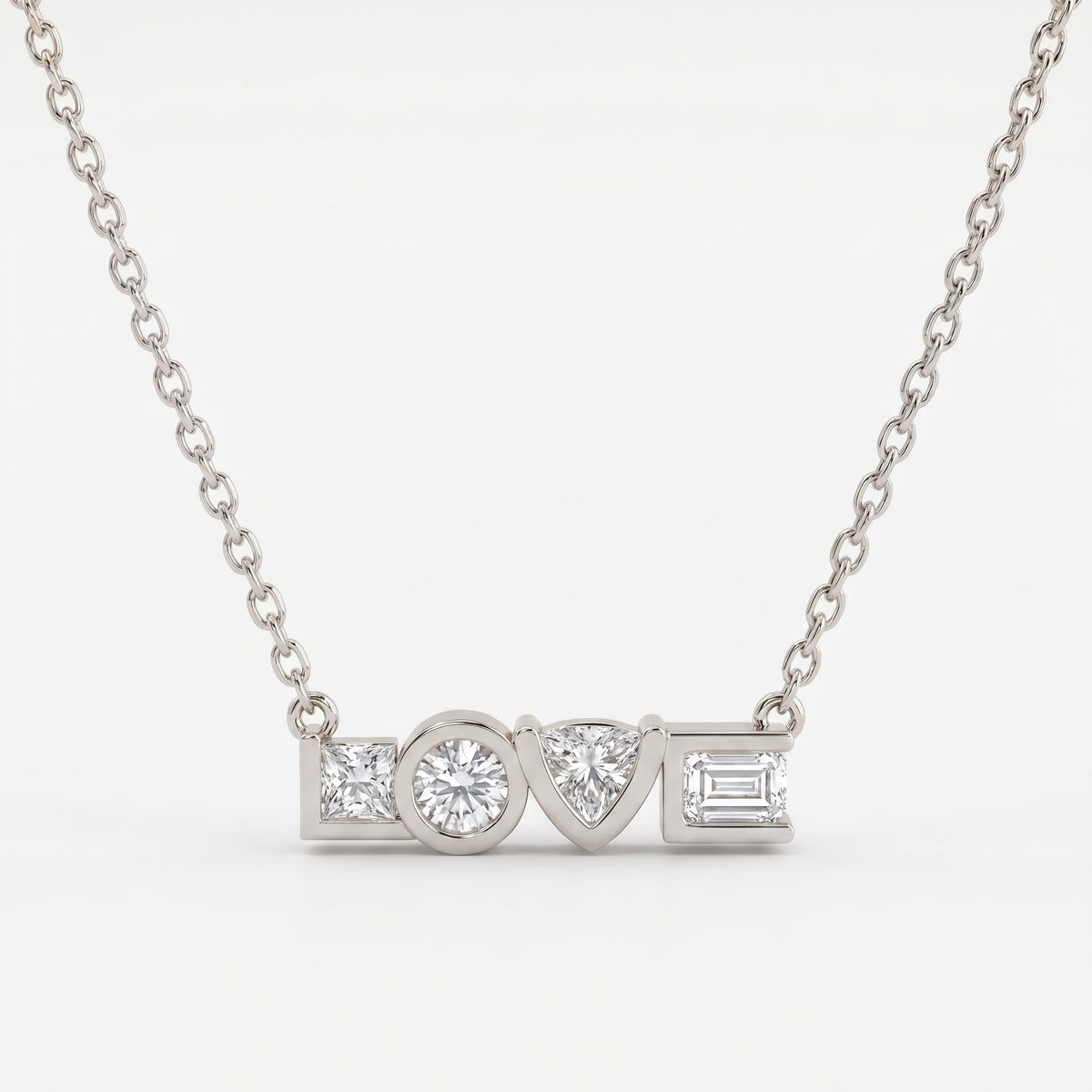 Timeless Elegance Love Diamond Pendant Necklace