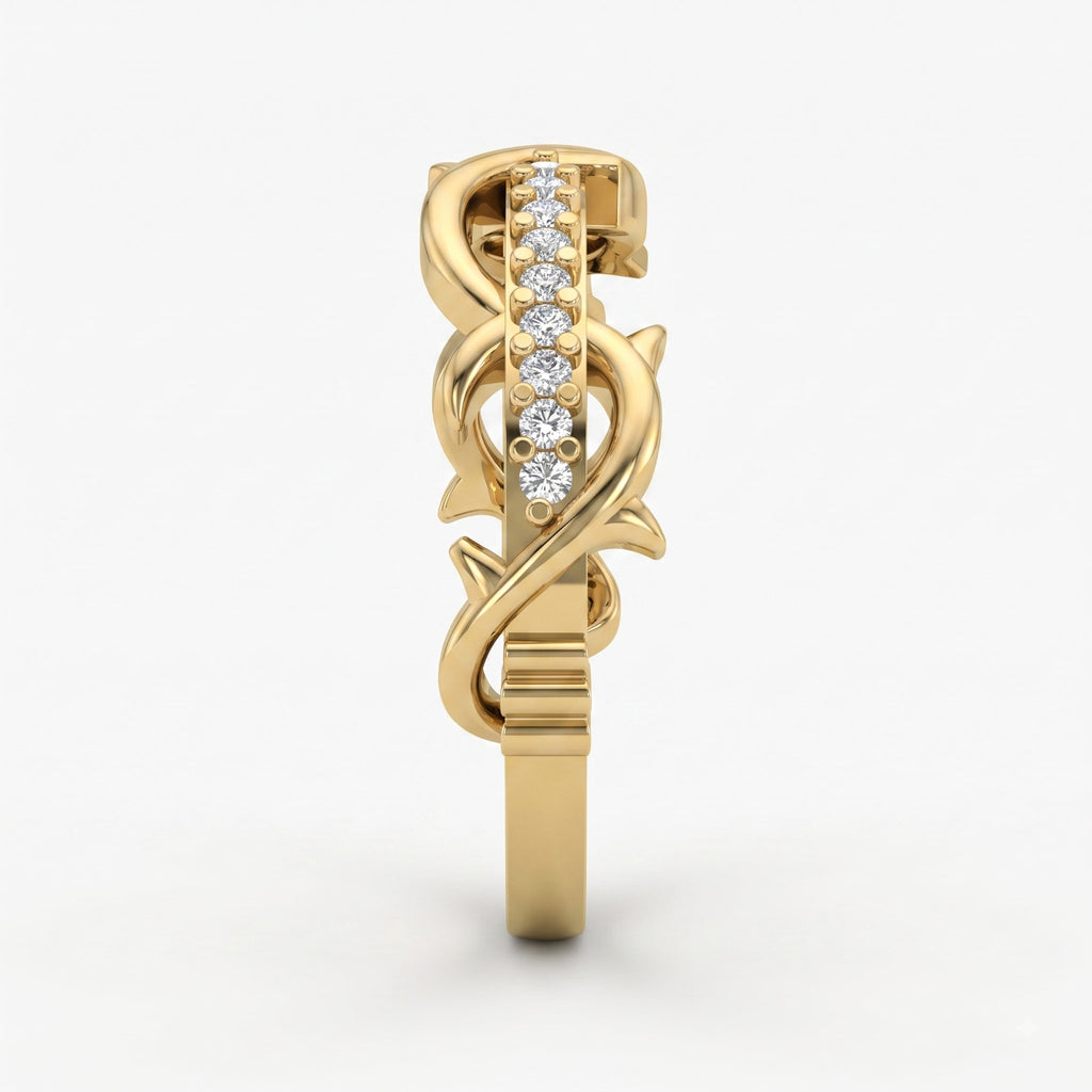 Celestial Eterna Wave Round Diamond Eternity Ring