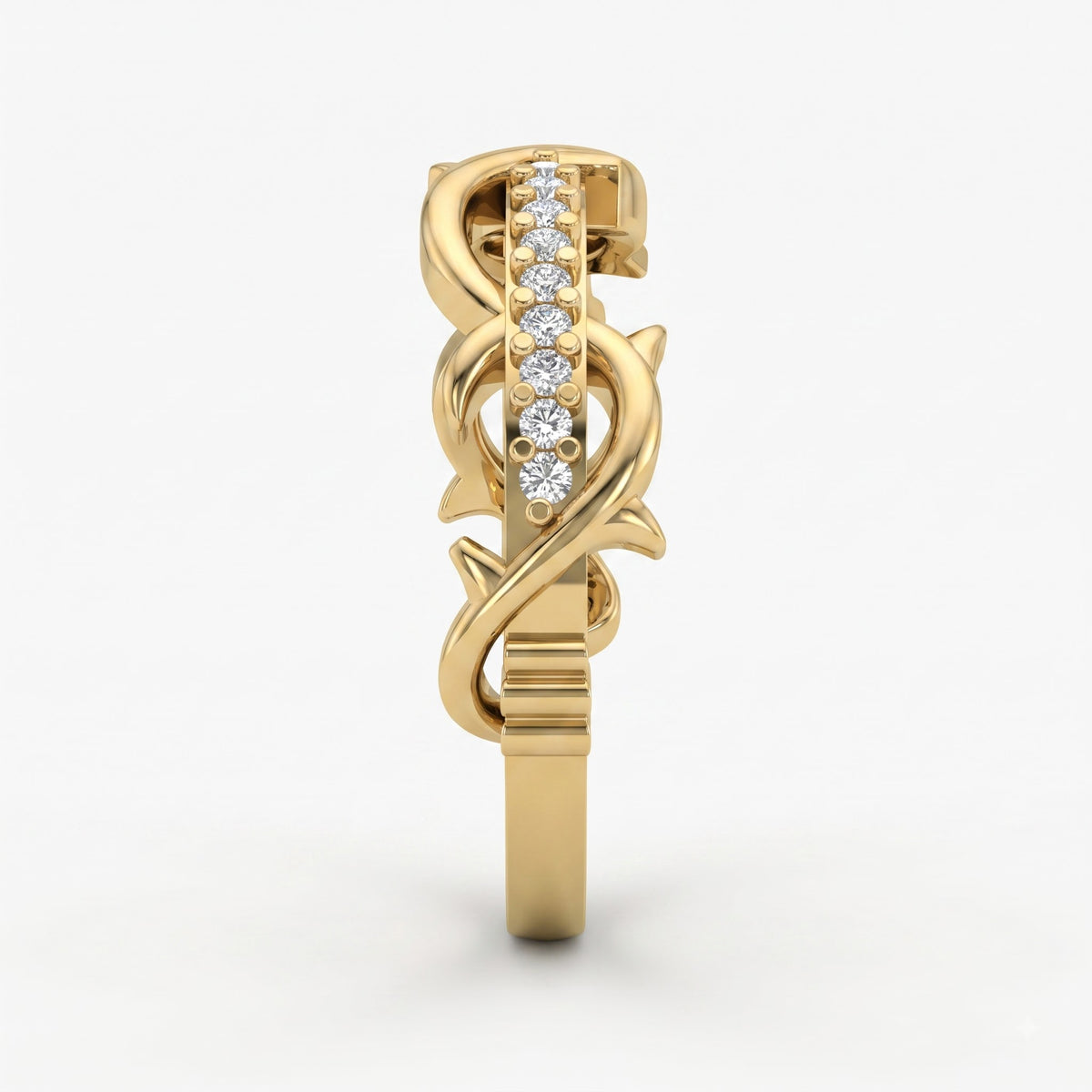 Celestial Eterna Wave Round Diamond Eternity Ring