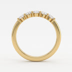 Modern Luxury five-stone round diamond Eternity Ring