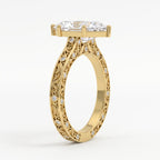 Élan Fleur Dutch Marquise Diamond Botanical Vintage Ring