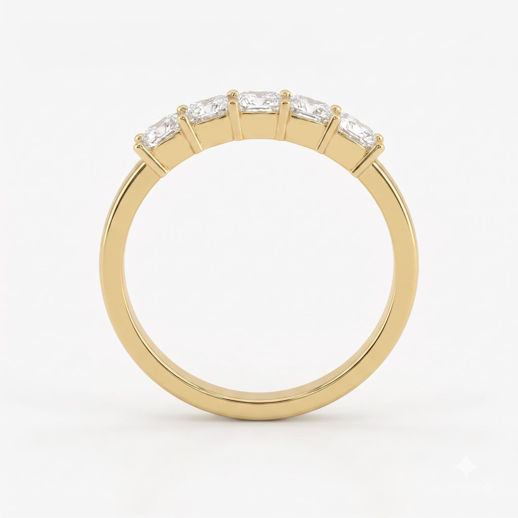Modern Princess Cut Diamond Eternity Ring