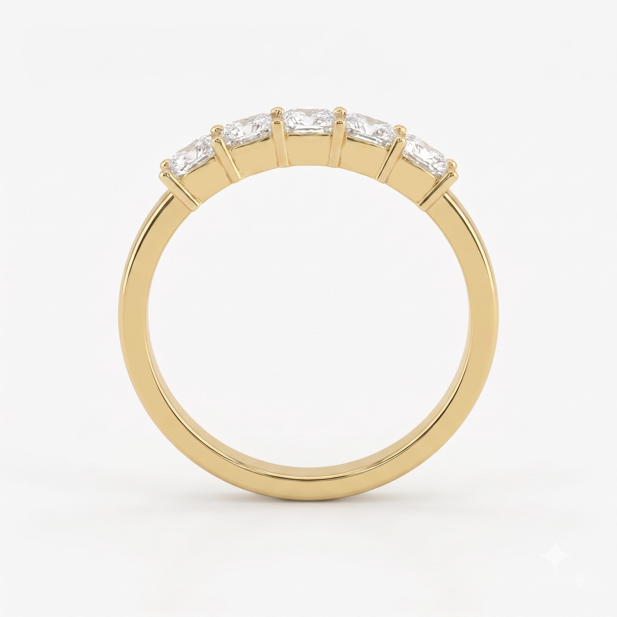 Modern Princess Cut Diamond Eternity Ring