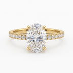 Oval Lab Grown Diamond Engagement Ring