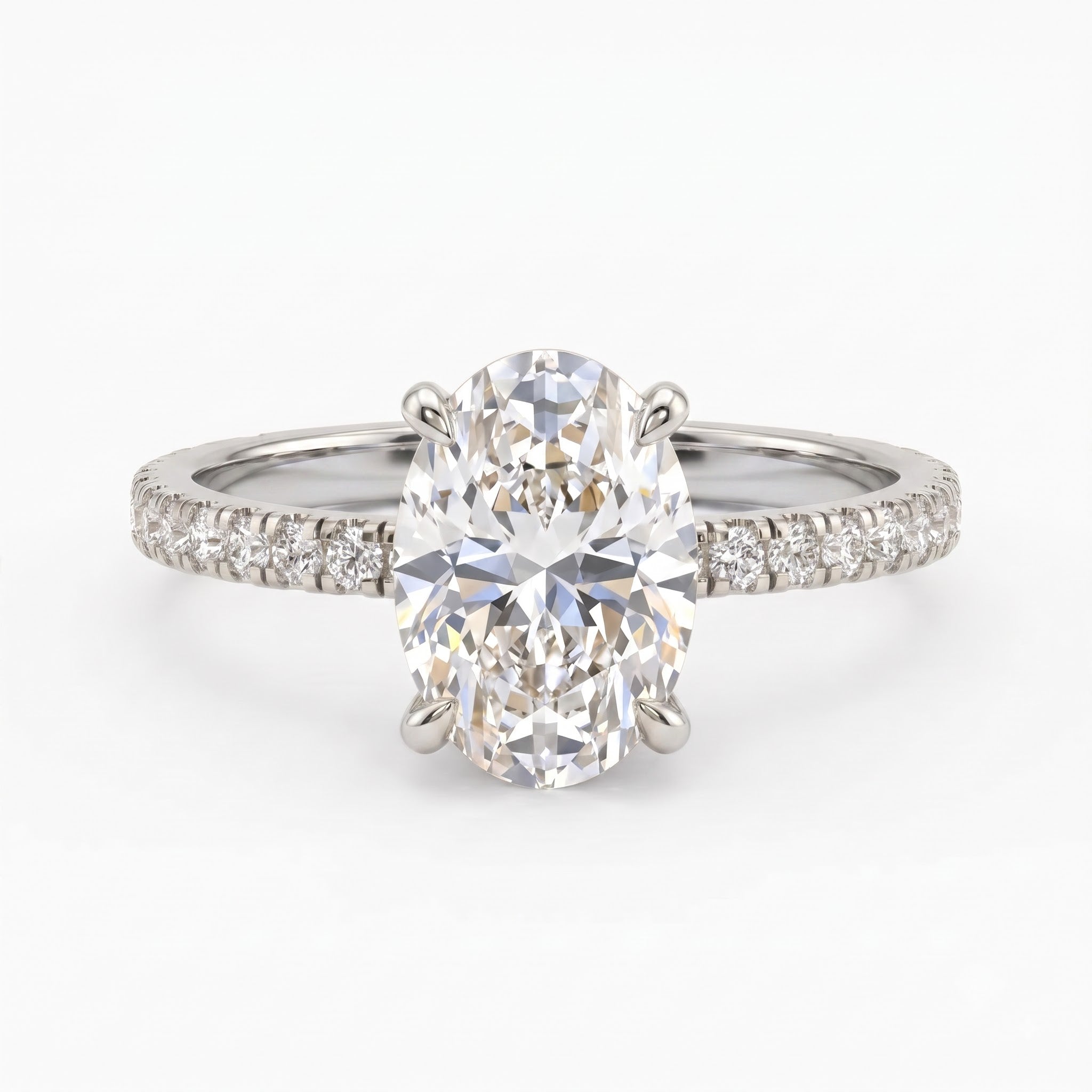 Oval Lab Grown Diamond Engagement Ring