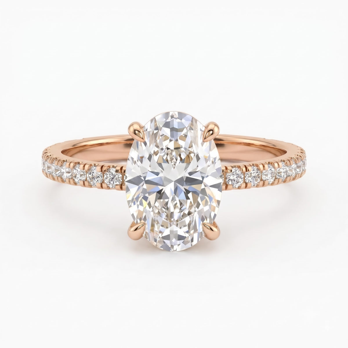 Oval Lab Grown Diamond Engagement Ring
