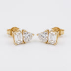 Aurelia Duo Emerald & Pear Diamond Fashion Earrings