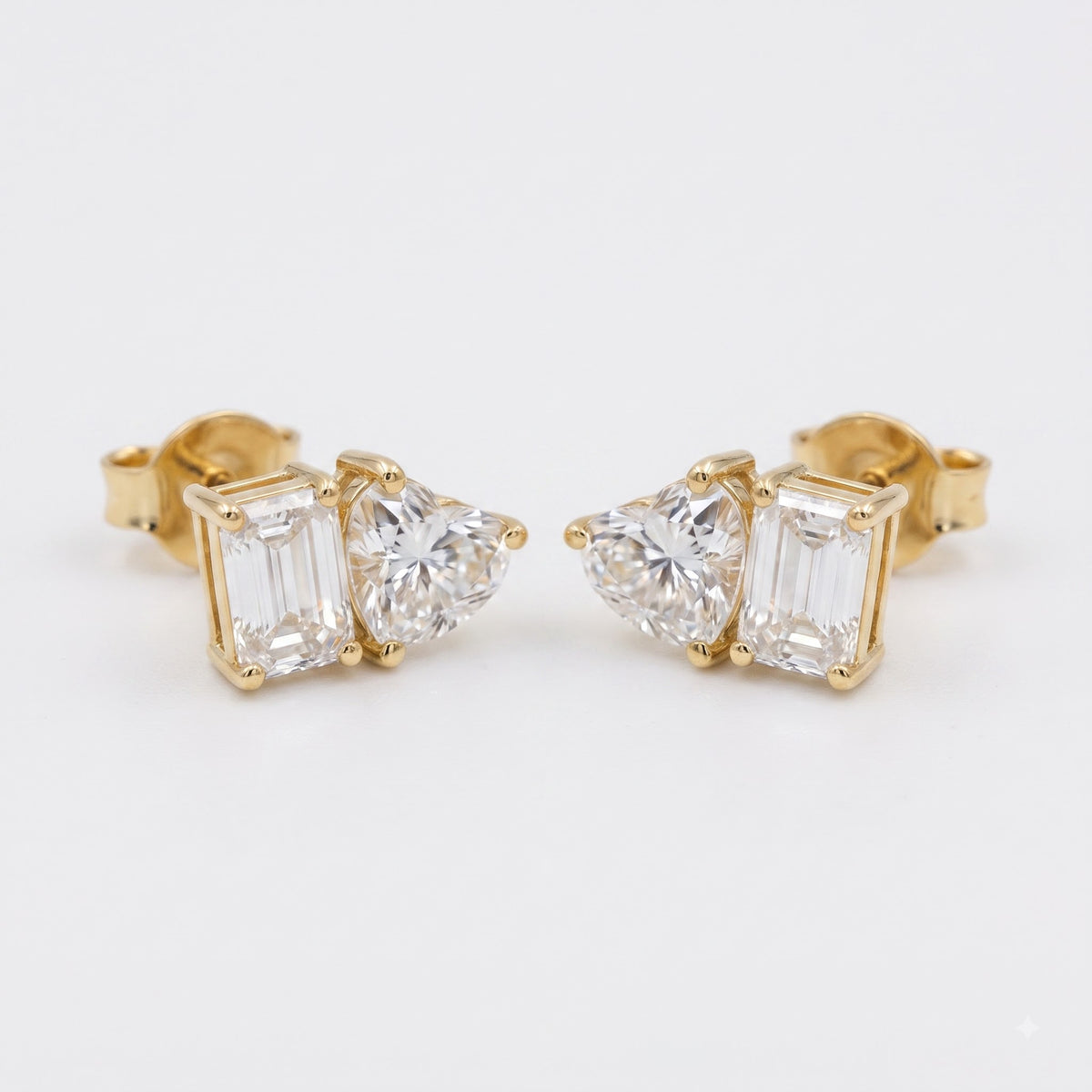 Aurelia Duo Emerald & Pear Diamond Fashion Earrings