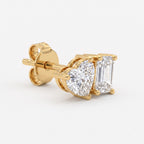 Aurelia Duo Emerald & Pear Diamond Fashion Earrings