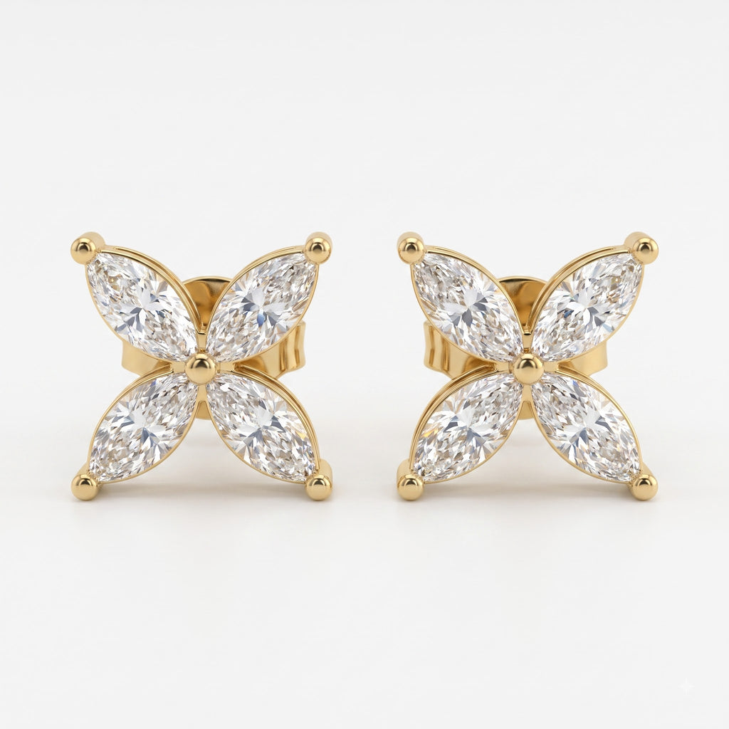 Luxury Marquise diamond butterfly Design Fashion earrings