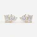 Aurelia Duo Emerald & Pear Diamond Fashion Earrings