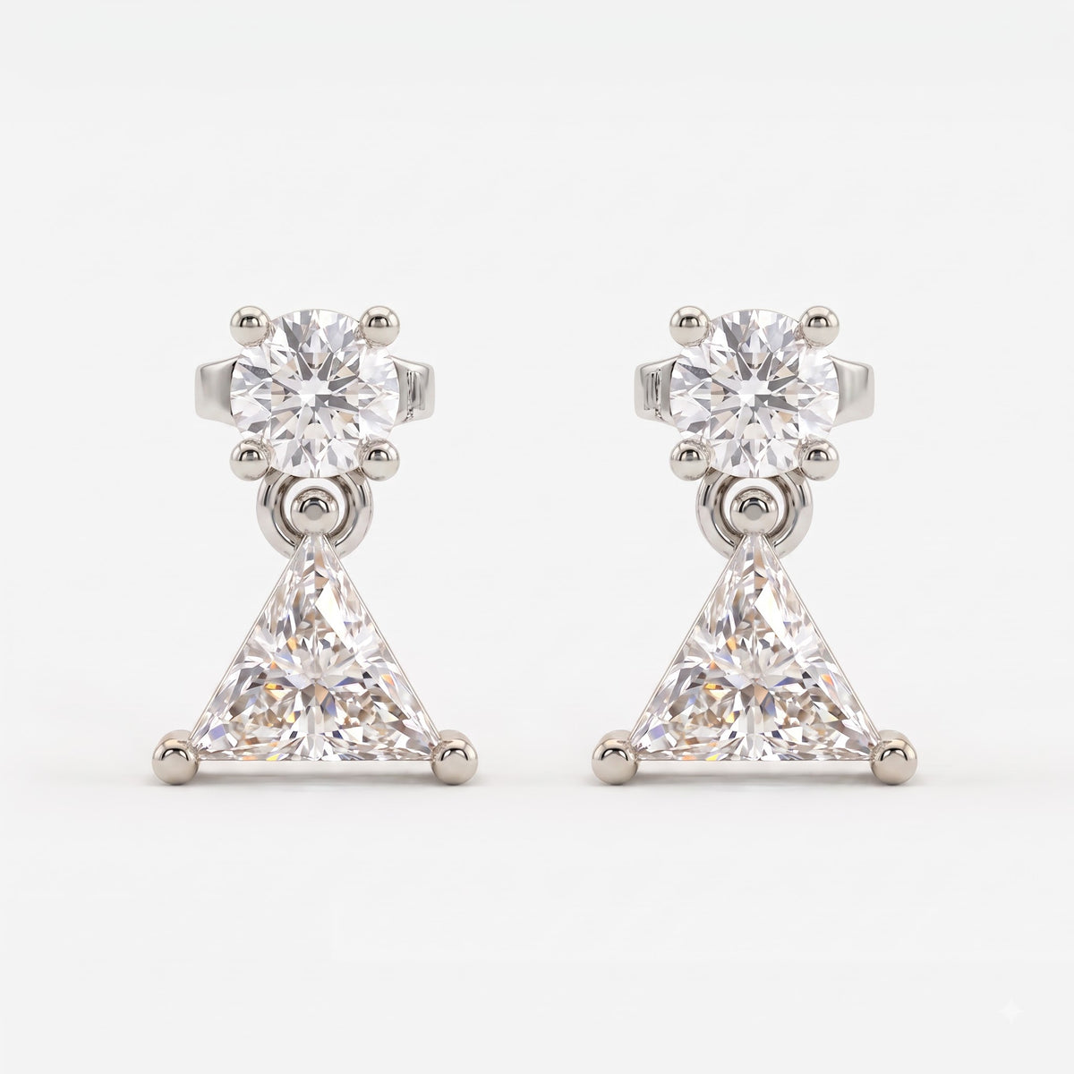 Celestia Triangle Diamond Drop Fashion Earrings