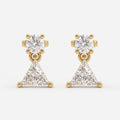 Celestia Triangle Diamond Drop Fashion Earrings