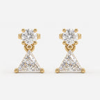 Celestia Triangle Diamond Drop Fashion Earrings