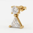 Celestia Triangle Diamond Drop Fashion Earrings