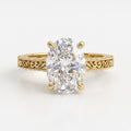 The Eternal Aurelia Oval Diamond Hidden Halo Ring