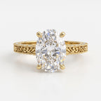 The Eternal Aurelia Oval Diamond Hidden Halo Ring
