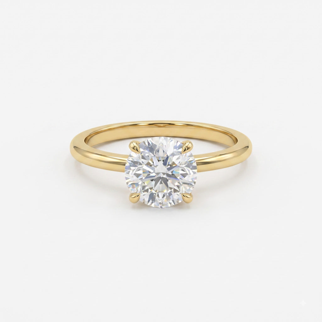 Classic round brilliant Diamond Solitaire Engagement ring