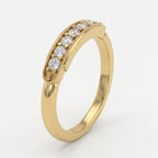 Seven-Stone Radiance Round Diamond Eternity Ring