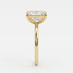 Modern heirloom luxury Emerald Cut Diamond Solitaire Ring