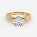 Lumière Grace Round Diamond Hidden halo Ring
