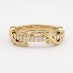 Celestial Eterna Wave Round Diamond Eternity Ring