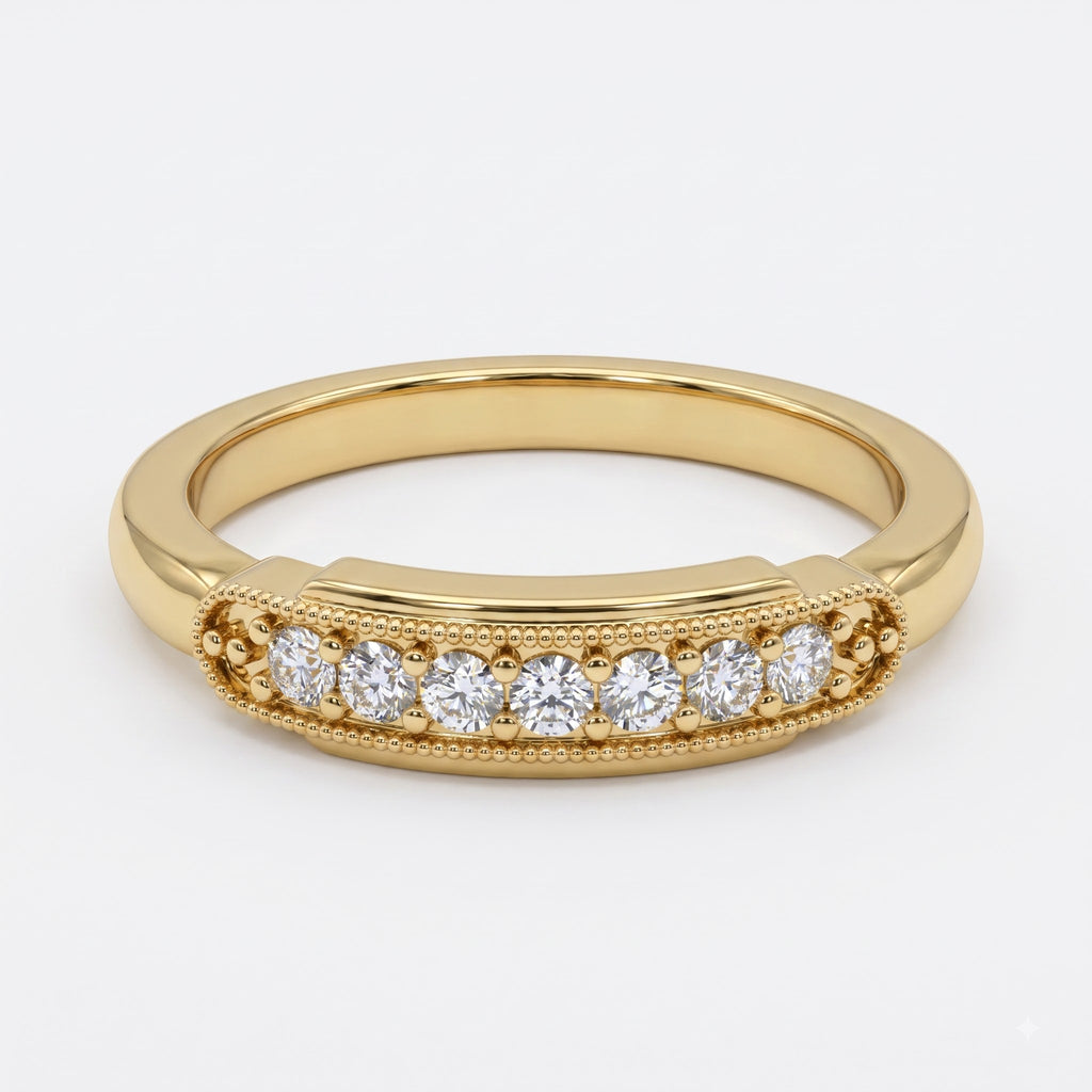 Seven-Stone Radiance Round Diamond Eternity Ring