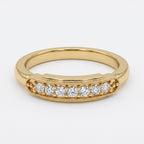 Seven-Stone Radiance Round Diamond Eternity Ring