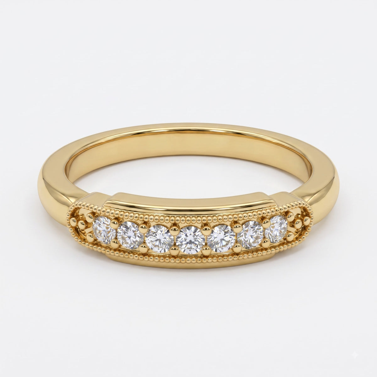 Seven-Stone Radiance Round Diamond Eternity Ring