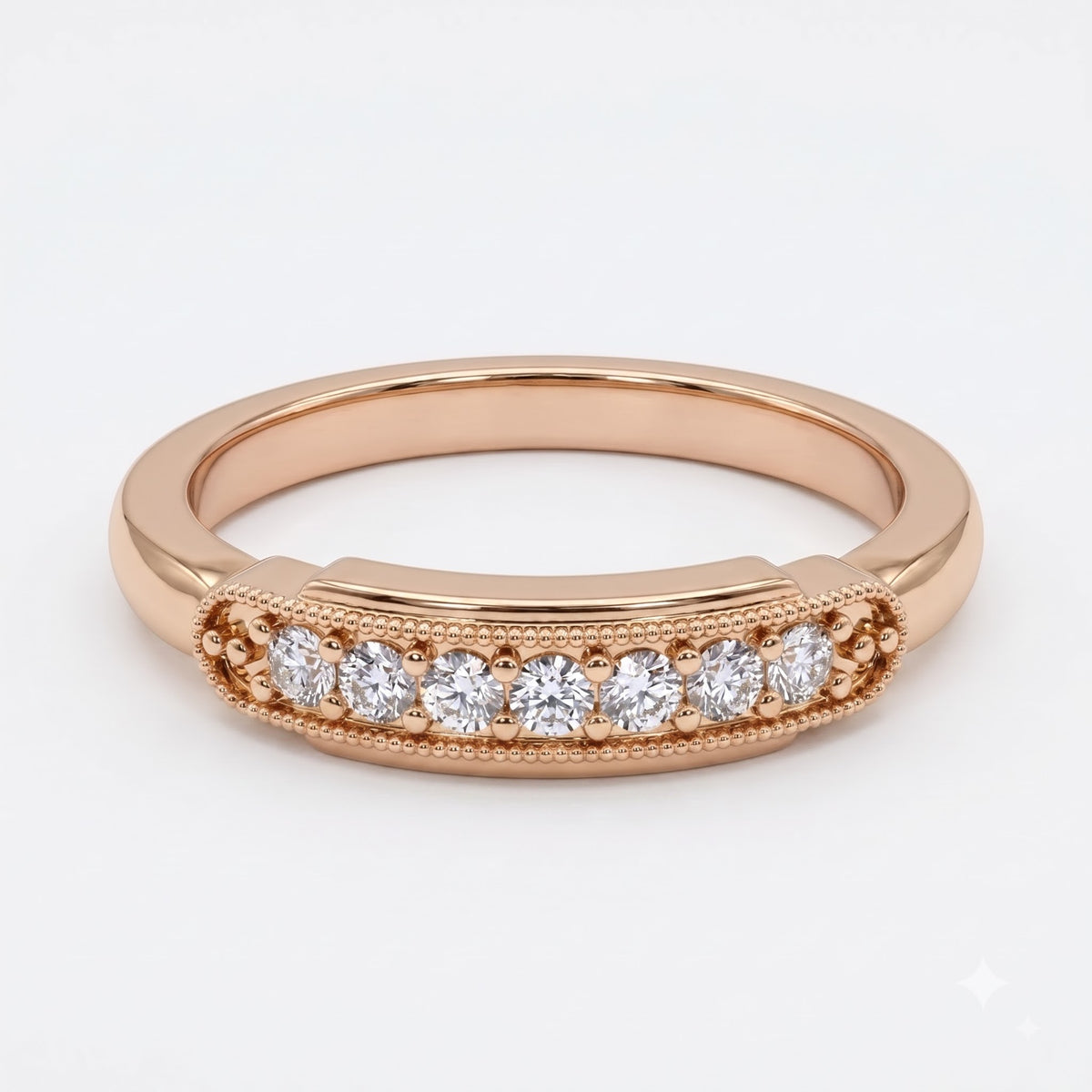 Seven-Stone Radiance Round Diamond Eternity Ring
