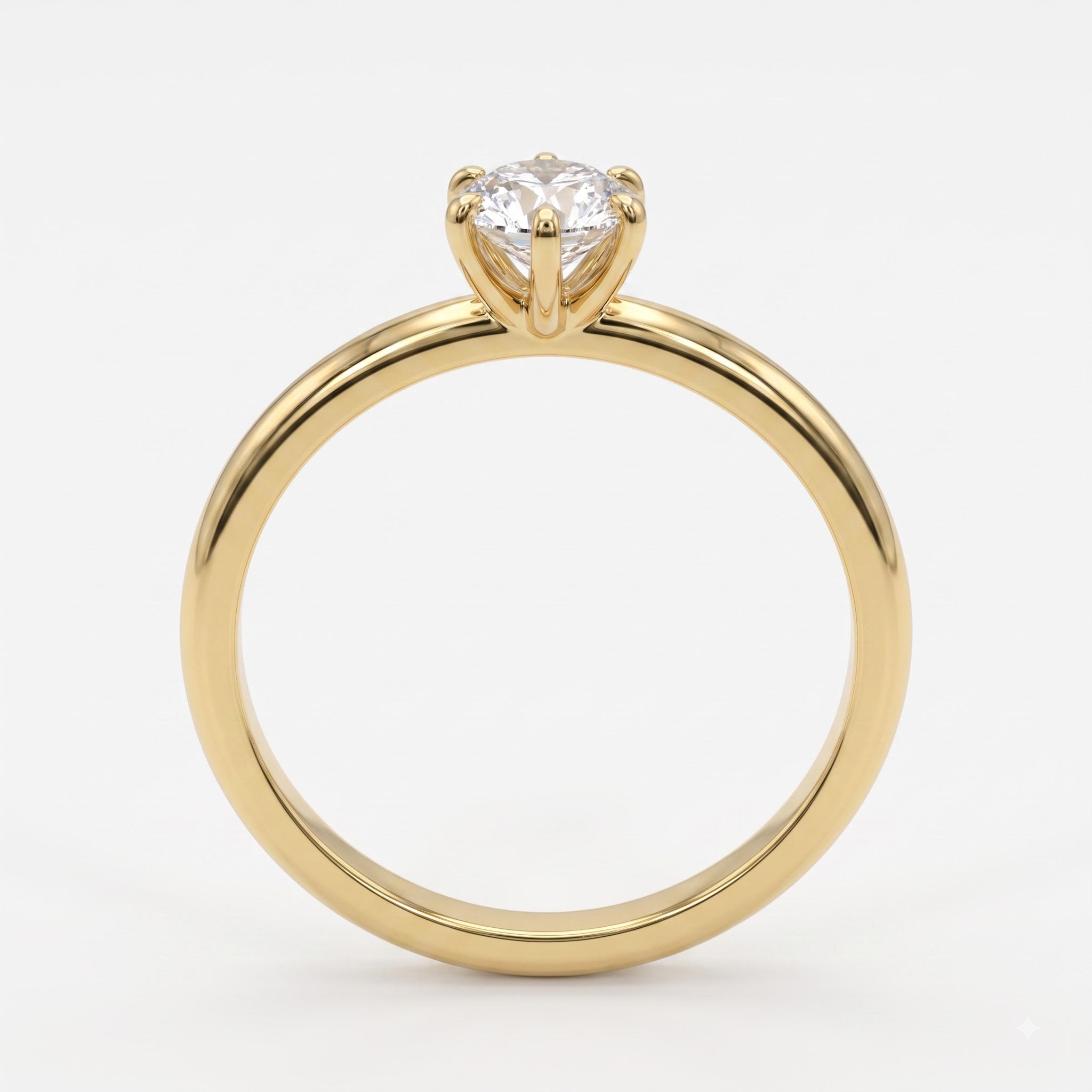 Elongated Marquise Diamond Solitaire Engagement Ring