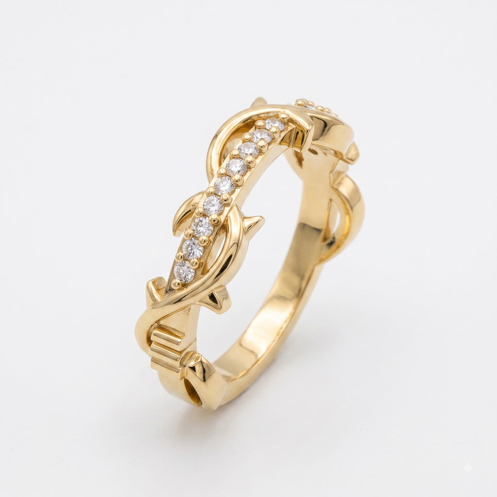 Celestial Eterna Wave Round Diamond Eternity Ring