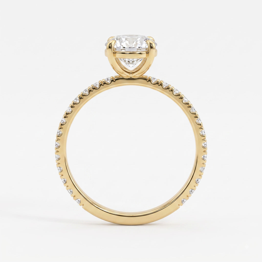 Oval Lab Grown Diamond Engagement Ring