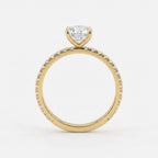 The Aurelia Princess Cut Diamond Pave Setting Engagement Ring