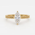 Celestine Marquise Diamond Heirloom Hidden Halo Ring