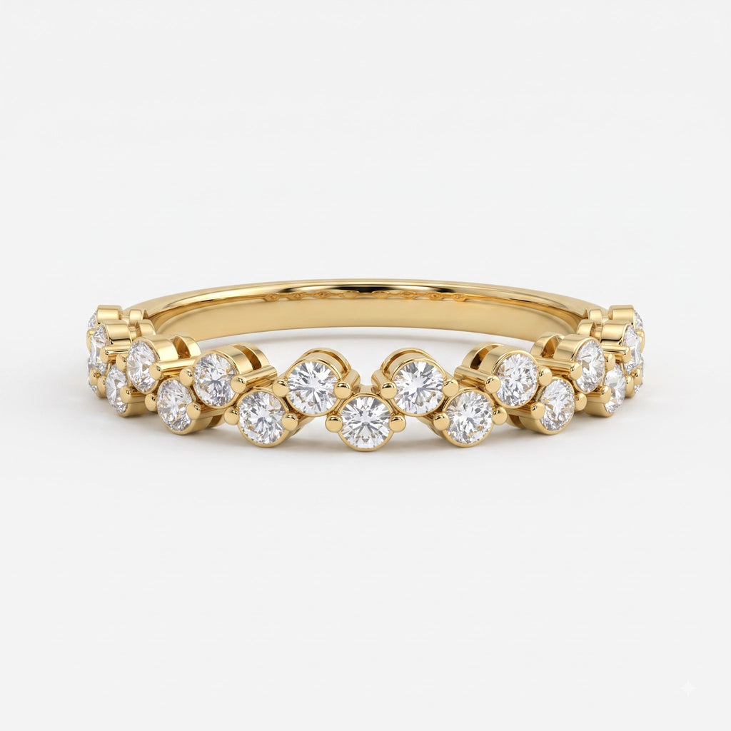 Aurielle Bloom Round Diamond Eternity Ring