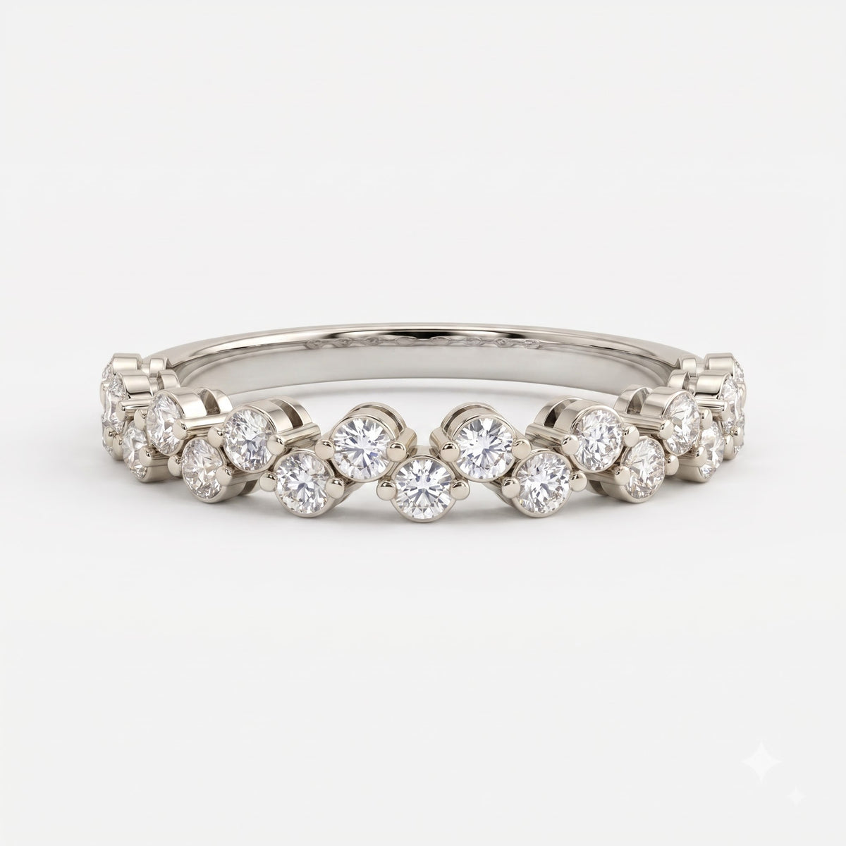 Aurielle Bloom Round Diamond Eternity Ring